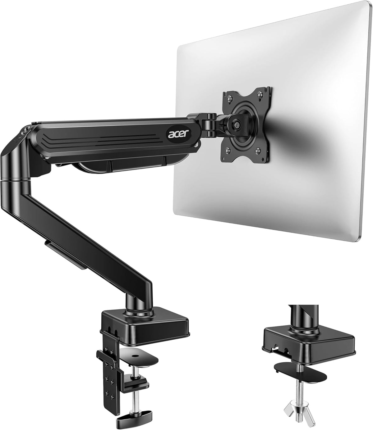 Acer Single Monitor Mount, Fully Adjustable Monitor Arm Fits 17 to 34 Inch