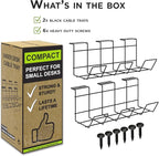 Compact Under Desk Cable Management Tray - Image 5