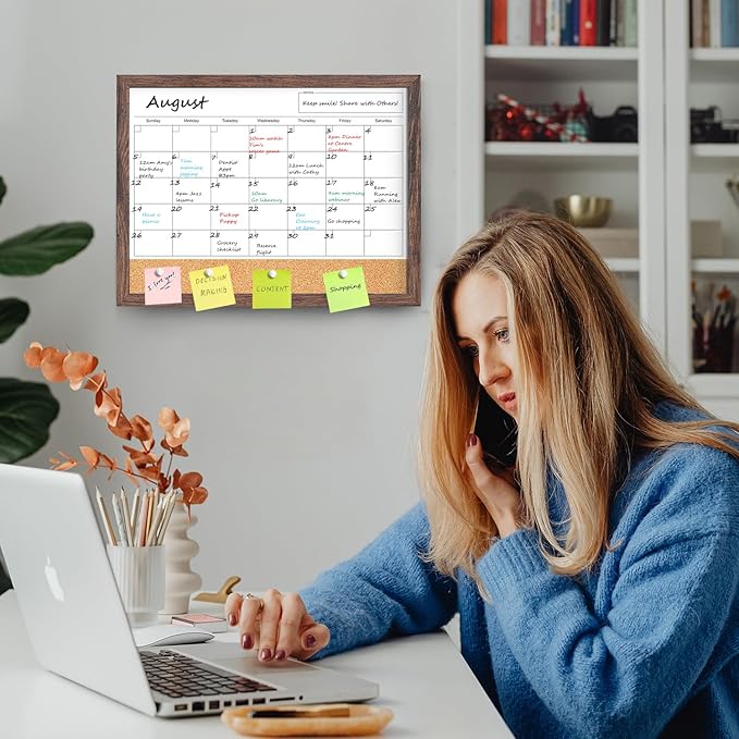 Calendar Whiteboard for Wall, 17x13 Inches White Board Calendar Dry Erase - Image 7