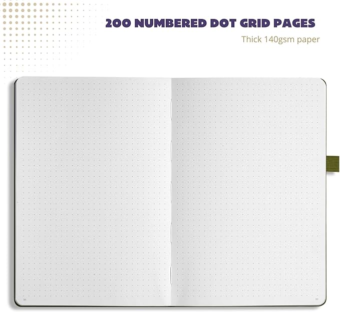 VIVID SCRIBBLES Dotted Journal – 140gsm Bleed Proof Thick White Paper – 200 - Image 6
