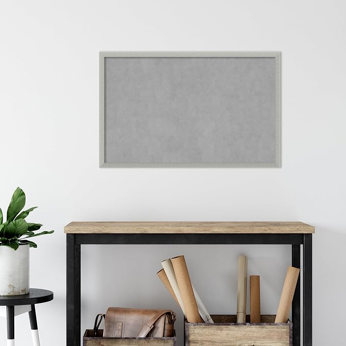 Amanti Art Silver Framed Magnetic Board 22x34 Large Vision Board - Image 5