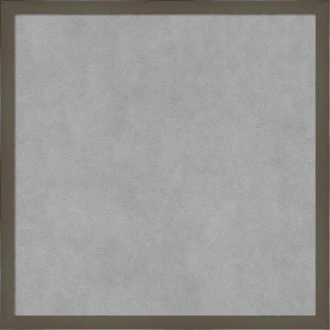 Amanti Art Grey Framed Magnetic Board 21x21 Medium Vision Board by AmantiArt