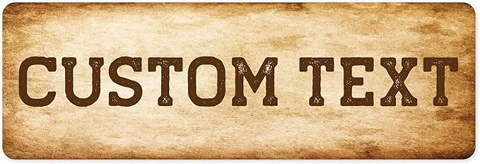 Custom Sign, Custom Street Sign, 11 Font Colors, 13 Font Styles, 4 Hole Options by MySignCenter