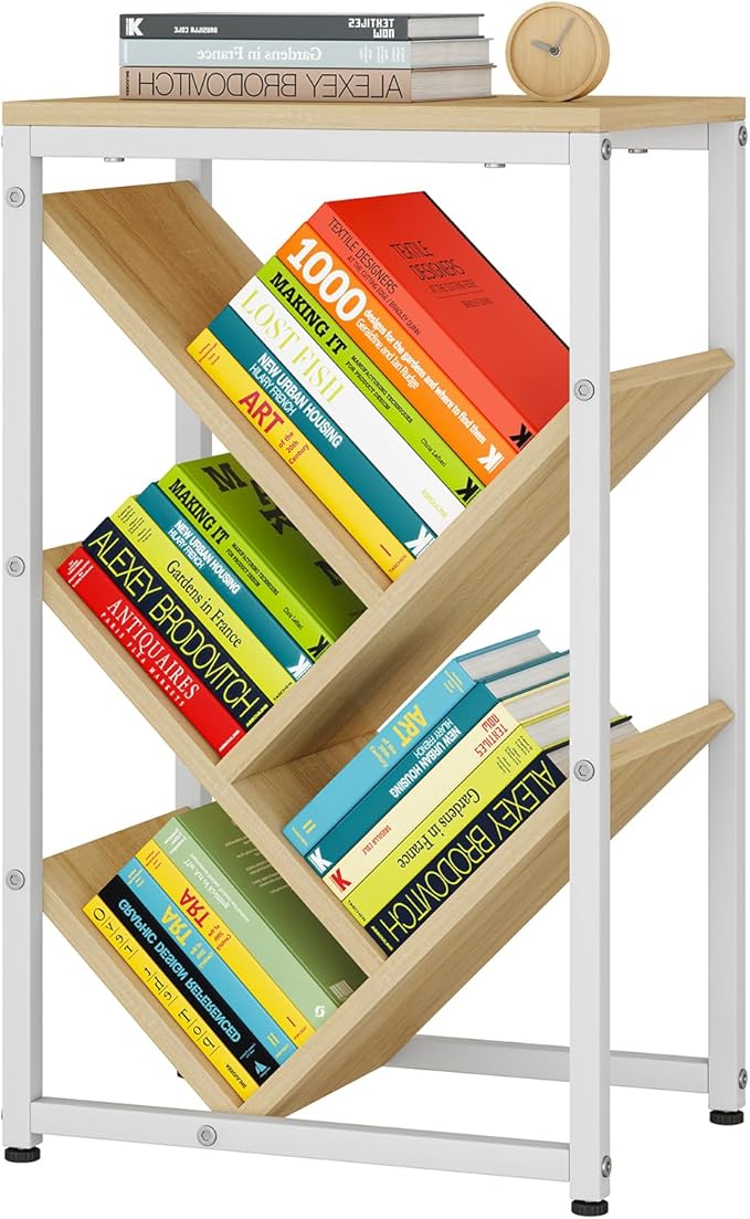 IBUYKE 5 Tier Tree Bookshelf, Small Desktop Bookshelf by IBUYKE