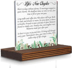 Life’s New Chapter Retirement Acrylic Desk Sign by Pariveca