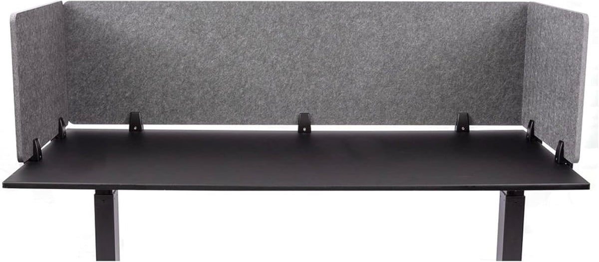 ReFocus™ Raw Clamp-On Acoustic Desk Divider – Reduce Noise and Visual