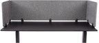 Stand Up Desk Store ReFocus Raw Clamp-On Acoustic Desk Divider Mounted Privacy - Image 3
