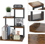 YMYNY Desktop Shelf Organizer, 4 Tier Storage Display Rack, Desk Shelf - Image 5