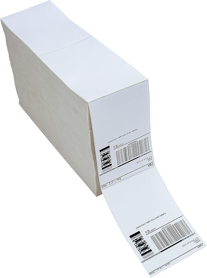 L LIKED 6000 4x6 Thermal Shipping Labels Fanfold, Direct Thermal Printer Labels - Image 3