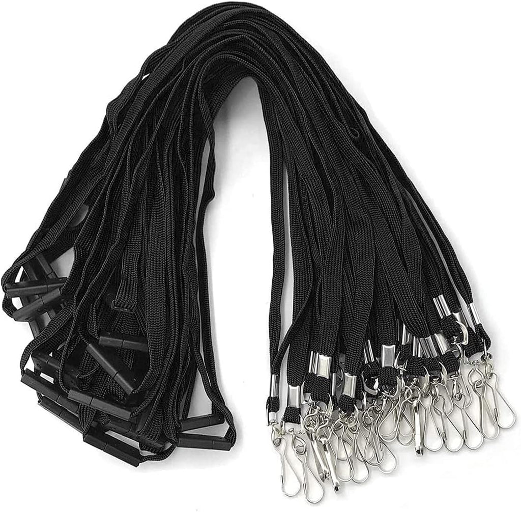 Lanyards Safety Black Lanyards Neck Flat Premium Breakaway Badge Lanyard