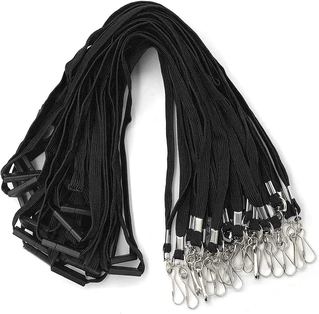 Lanyards Safety Black Lanyards Neck Flat Premium Breakaway Badge Lanyard