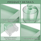 Marbrasse Desk Organizer with 2 Drawer, 360°Rotating Pen Holder, Desk - Image 5