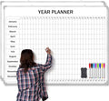 Lincia Extra Large 48" x 36" Magnetic Vertical Year Planner Dry Erase Calendar by Lincia