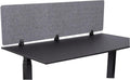 Stand Up Desk Store ReFocus Raw Clamp-On Acoustic Desk Divider Mounted Privacy