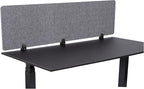 Stand Up Desk Store ReFocus Raw Clamp-On Acoustic Desk Divider Mounted Privacy by SStandUpDeskStore