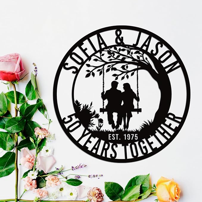 Efcustomgifts Personalized 50th Anniversary Metal Signs - Image 5