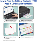 Avery 1-31 Dividers for 3 Ring Binders, 31 Tabs per Set, Customizable Table of Contents, Multicolor Arched Tabs, Great for Organizing Reports, Projects, and More (11846) (Pack of 12)
