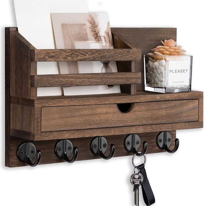 Lucundm Key Holder Wall Mount, Mail Holder by Lucundm