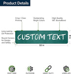 Custom Sign, Custom Street Sign, 11 Font Colors, 13 Font Styles, 4 Hole Options - Image 6