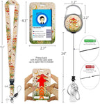 Giancomics Mushroom Lanyards for Id Badges, Cute ID Badge Holder - Image 4