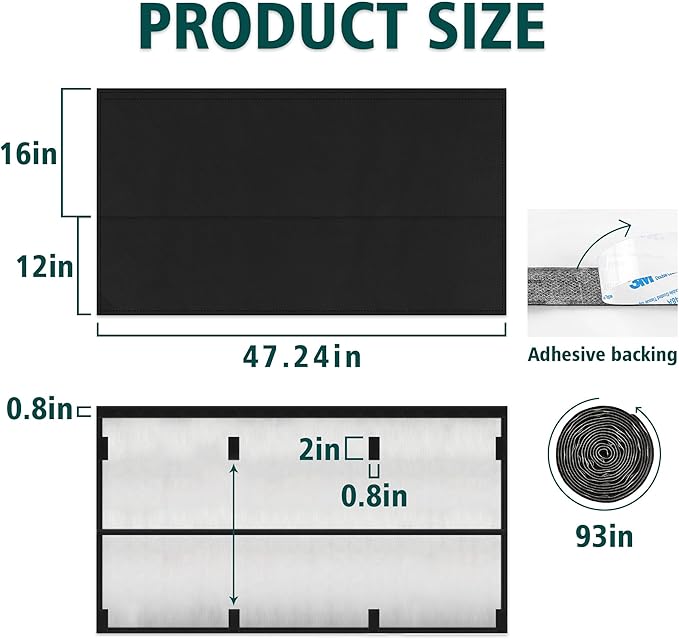 EcoBrisa 48" Under Desk Privacy Panel - Image 2