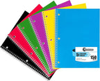 Rosmonde 5 Subject Notebook College Ruled, 6 Value Pack, 300 Pages, 8 x 10-1/2" by Rosmonde