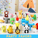 URSKYTOUS 36Pcs Animal Erasers Kids Desk Pets Pencil Erasers 3D Puzzle Bulk - Image 7