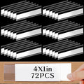 72 Pieces Clear Plastic Adhesive Shelf Tag & Price Label Holders by Cindeer