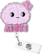 A&0x1 Funny Office Badge Reel | Retractable ID Card Badge Holder | Name Tag by BVIIE