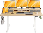 Claiks Standing Desk with Drawers, Adjustable Stand Up Electric Standing Desk by CLAIKS