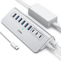 Powered USB Hub 10Gbps, intpw 9-Port USB 3.2 Hub, USB C Hub by intpw
