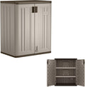 suncast 9 cu ft base storage cabinet, lockable, main product view