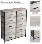 Sorbus Dresser with 10 Faux Wood Drawers - Image 7