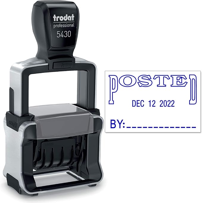 Trodat 5430 Professional Self-Inking Date Stamp by Maxmark