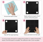 Smarpau Cork Board 48"X36", 12 Pack Nine-Grid Felt Bulletin Boards, Small Pin - Image 7