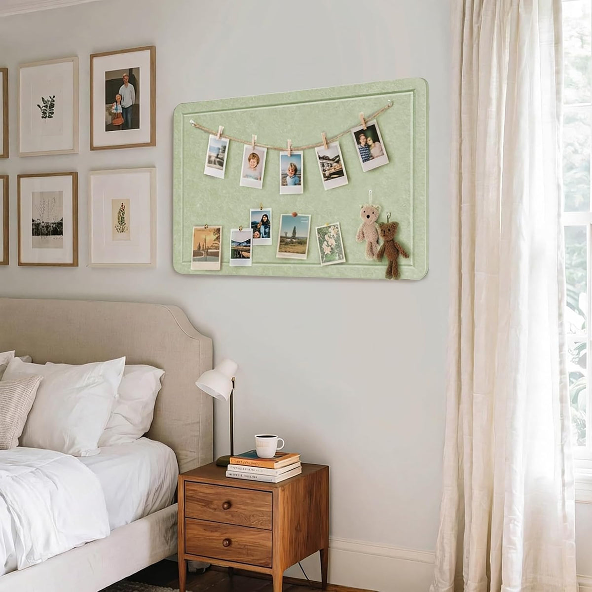 Felt Bulletin Board 36x24 inches, Decorative Pin Board for Home & Office
