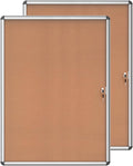 Mifuro 2 Pack 38"x28" Enclosed Bulletin Board, Lockable Weather-Resistant by MifuroOfficeProduct