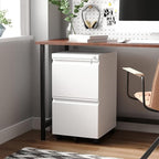 Letaya 2 Drawer Mobile File Cabinet - Image 2