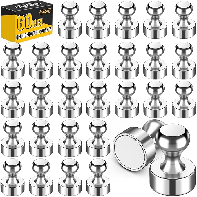 VNDUEEY 60 Pack Fridge Magnet Refrigerator Magnets, Metal Decorative by VNDUEEY