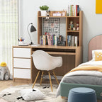 Tangkula Desktop Bookshelf, Countertop Storage Hutch - Image 4