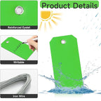 100 Green Tags with Wires - Image 3