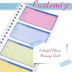 Sinmoe 1 Pcs Spiral Bound Phone Message Book - Image 3