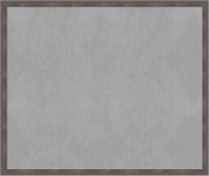 Amanti Art Grey Framed Magnetic Board 43x51 Oversize Vision Board by AmantiArt