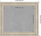 Amanti Art Silver Framed Magnetic Board 26x30 Medium Vision Board - Image 2