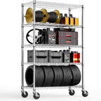 M MZG 5-Shelf Storage Shelves, Wire Shelving Heavy Duty Metal Storage Shelving