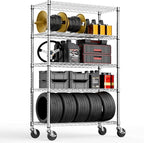 M MZG 5-Shelf Storage Shelves, Wire Shelving Heavy Duty Metal Storage Shelving by MEIGAOPLASTICANDMETALHKCOLIMITED