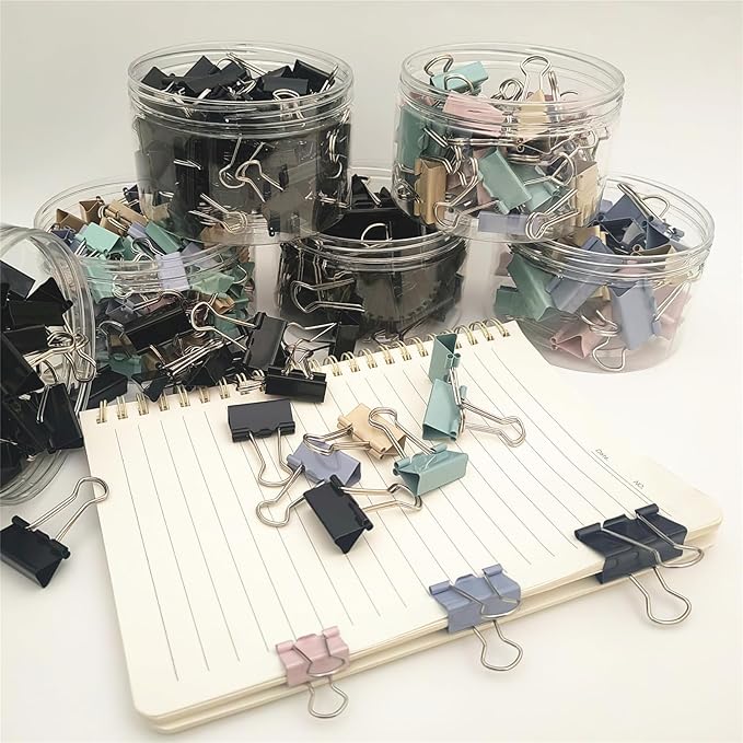 304 PCS Assorted Sizes Binder Clips Paper Clamps Including Large, Small Colored - Image 5