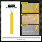 Zhehao 120 Pieces 2.8 mm Carpenter Pencils Lead Refills HB Refill - Image 2