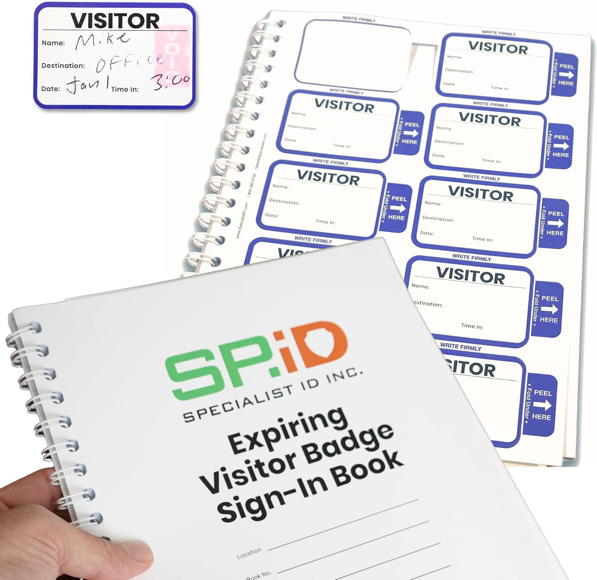 Specialist ID Visitor Log Book for Business or Schools