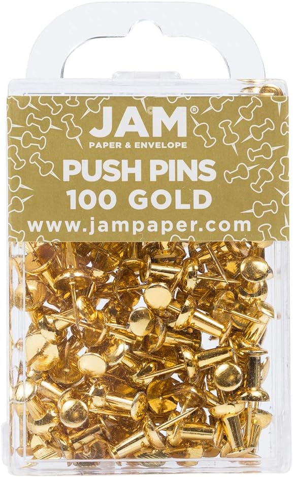 JAM PAPER Colorful Push Pins by JAMPaper